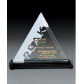 Triangular Jade Glass Award (8 1/8"x6 3/4"x2 1/2")